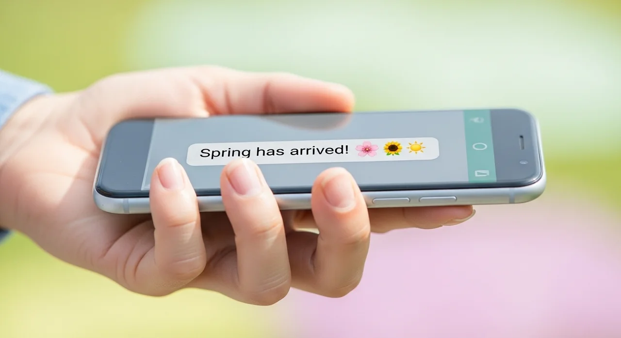 봄인사말에 생기를 더하는 이모티콘과 이미지 활용법