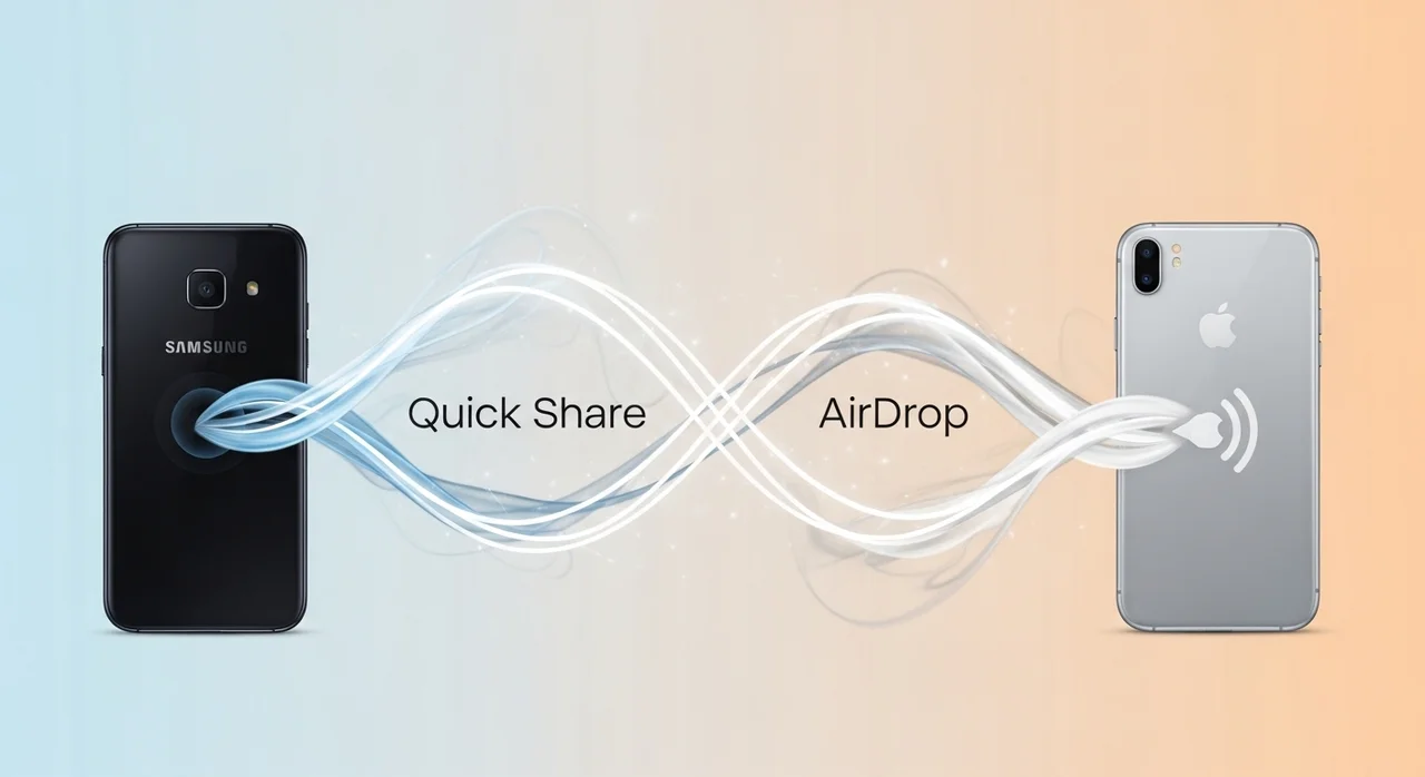 아이폰 에어드롭 vs. 갤럭시 퀵쉐어: 차이점과 연동 방법