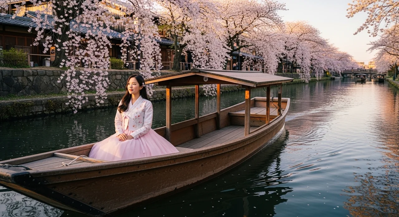 교토의 벚꽃 명소: 아라시야마와 주쇼지마