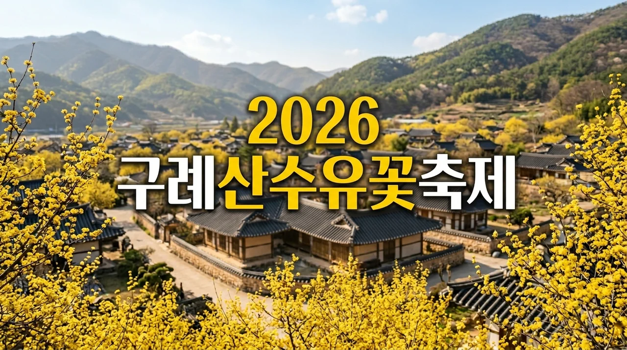 2026 구례산수유꽃축제 완벽 가이드: 주차, 개화현황, 코스 꿀팁!