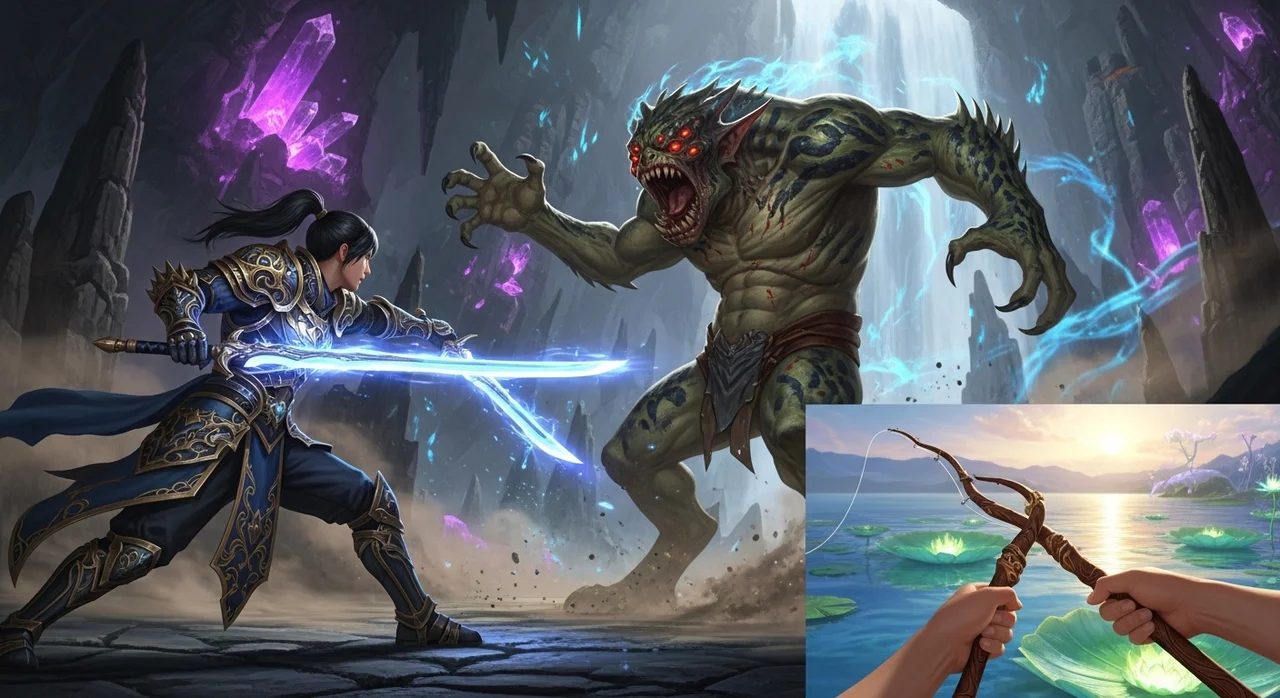 심층 공략: 붉은사막 핵심 시스템 파헤치기 (전투, 낚시, 퍼즐)