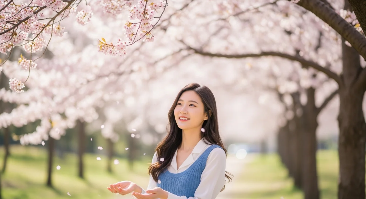 아이폰 벚꽃 보정법: 기본 카메라 설정과 핑크빛 인생샷 수치 총정리