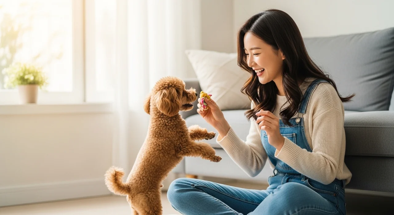 사랑스러운 푸들 반려견, 우리 가족과 행복하게 지내는 비법