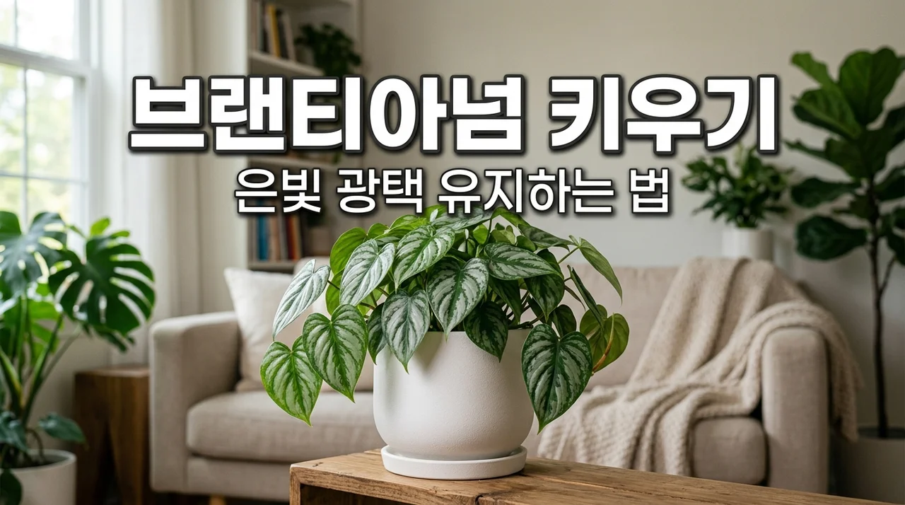 필로덴드론 브랜티아넘, 은빛 광택이 사라질까 봐 걱정된다면 꼭 보세요
