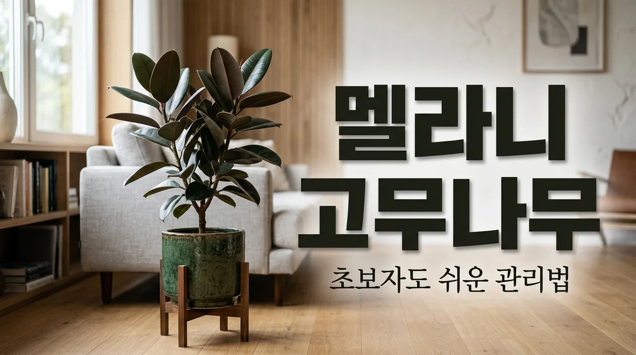 멜라니 고무나무 키우기 물주기 분갈이 잎 마름 해결 노하우