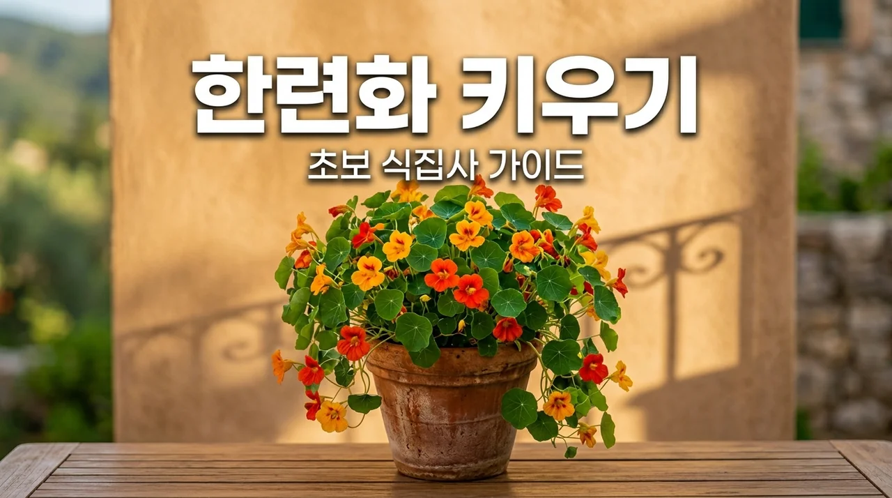 반려식물 한련화 키우기 실패 없이 꽃 피우는 물주기와 햇빛 관리법