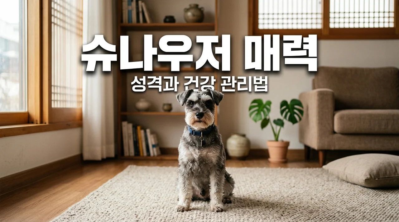 슈나우저 키우기 전 꼭 알아야 할 성격과 털 빠짐 관리 팁