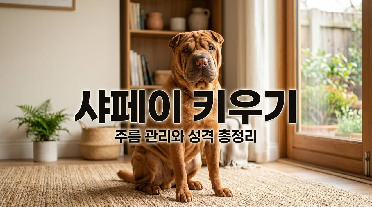 샤페이 성격과 수명부터 주름 관리까지 직접 키우며 배운 노하우