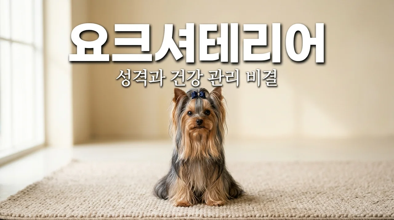 요크셔테리어 성격과 털 관리법, 슬개골 건강까지 직접 키워본 꿀팁