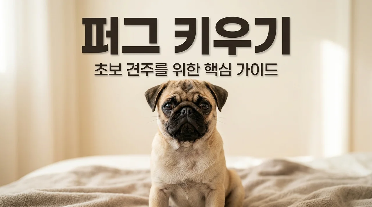 퍼그 강아지 키우기 전 필독! 성격 털빠짐 건강 관리 핵심 가이드
