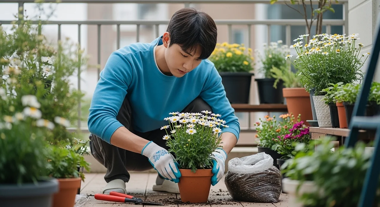 내년에도 꽃을 보고 싶다면? 분갈이와 월동