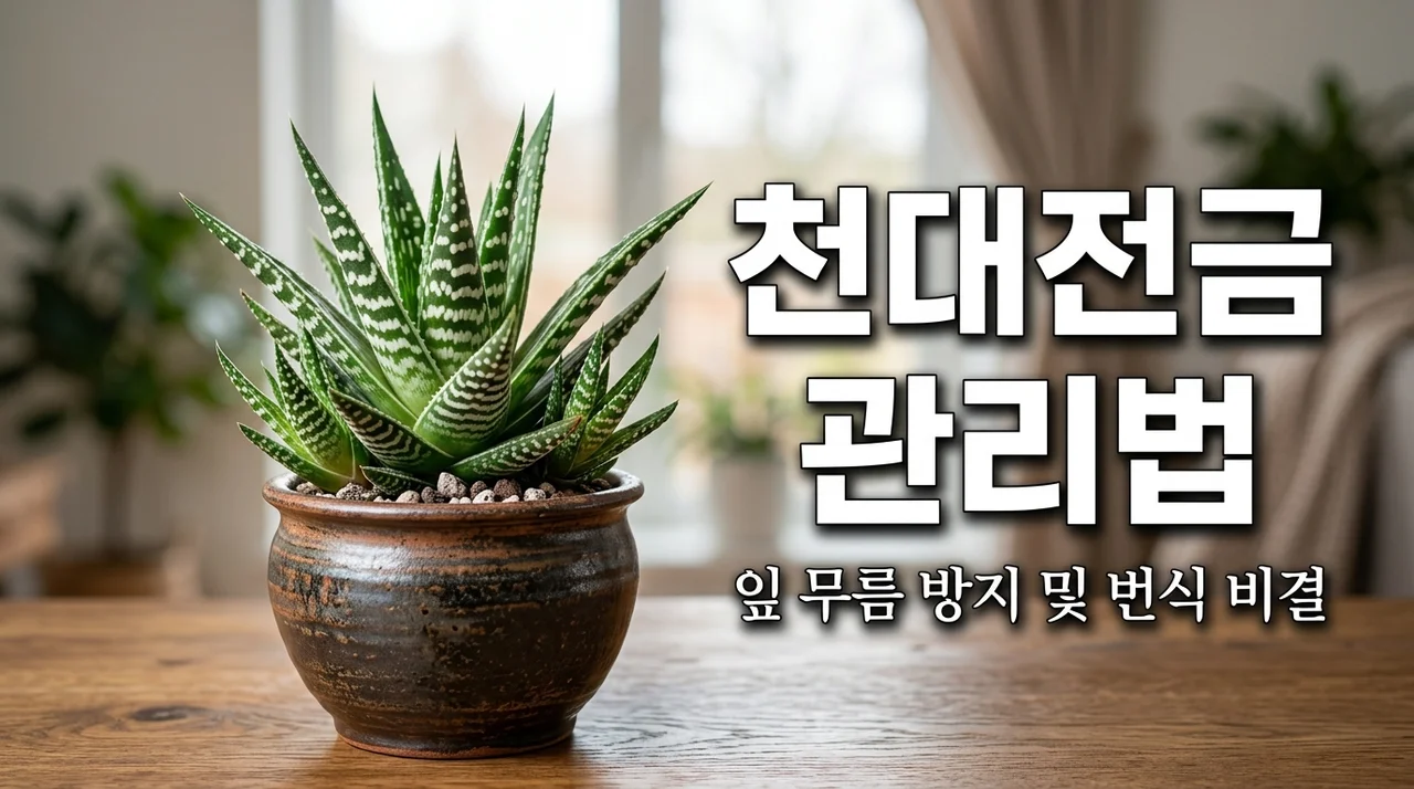 천대전금 키우기 잎 무름 방지하는 물주기 비법과 번식 노하우