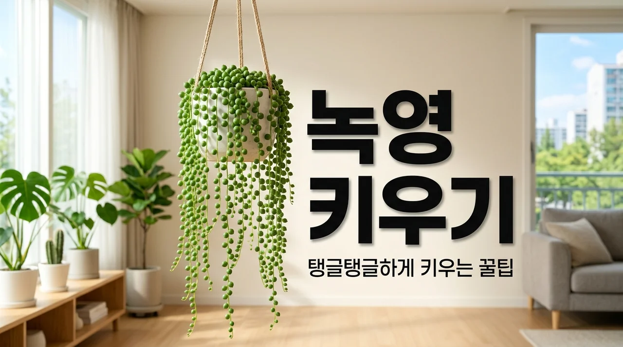 녹영 키우기 실패 없는 물 주기와 탱글탱글한 관리 비법