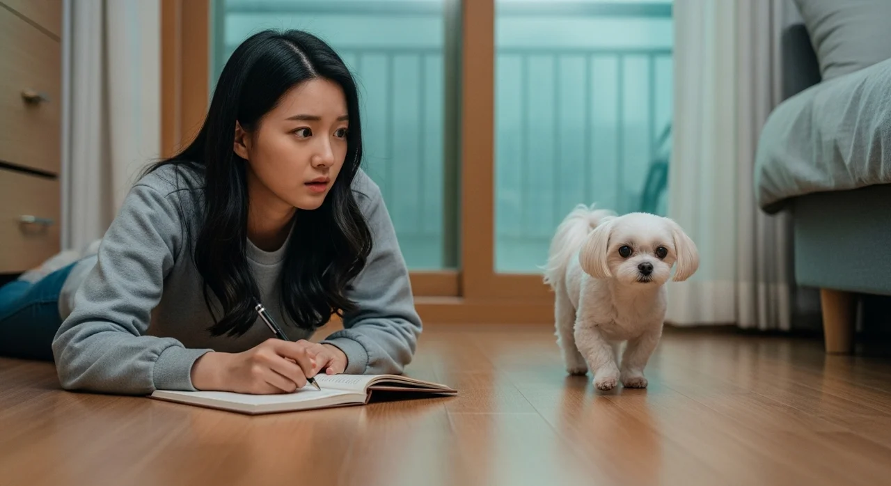 뒷다리를 한 번씩 드는 보리의 모습에 가슴이 철렁했습니다