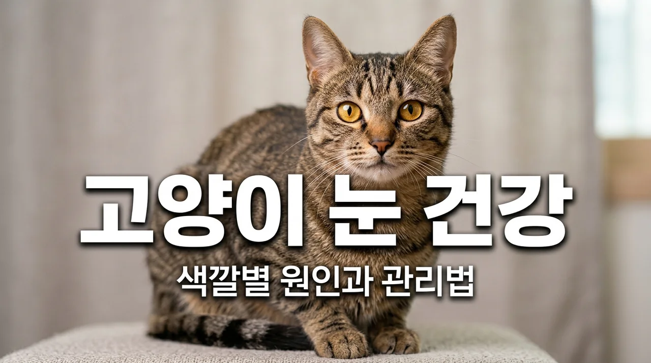 고양이 눈 분비물 색깔별 원인 5가지와 안전하게 닦아주는 법