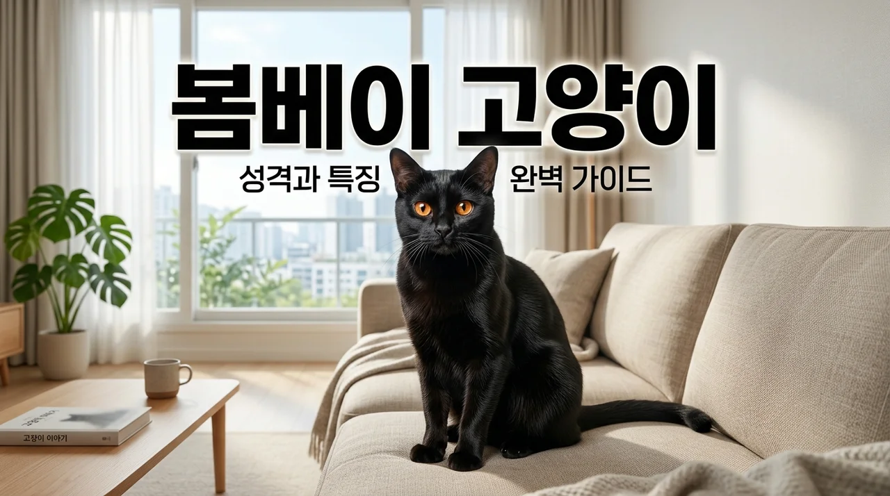 봄베이 고양이 성격과 특징 | 흑표범 외모 뒤에 숨겨진 무릎냥이 매력