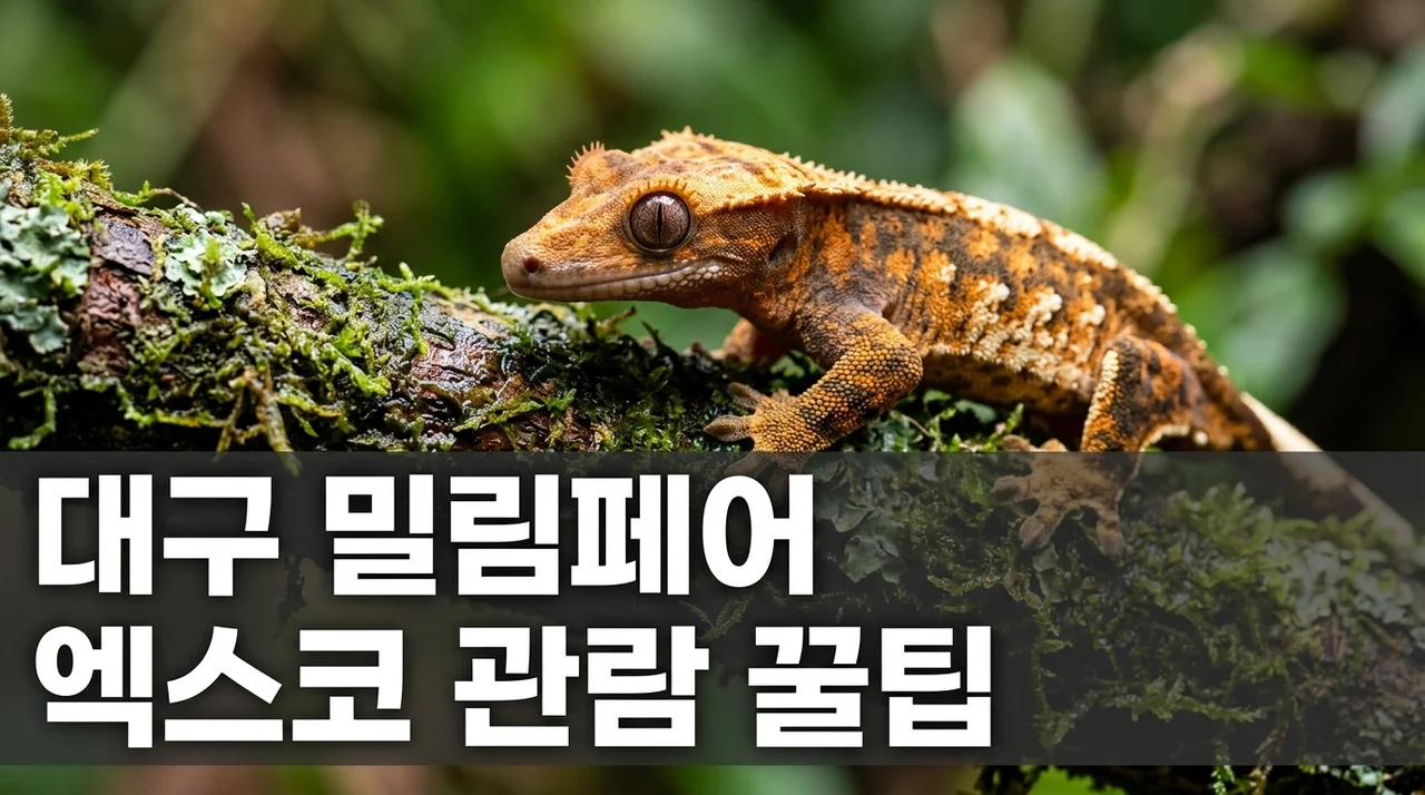 대구 밀림페어 2026 엑스코 주차 예매 꿀팁 및 파충류 박람회 관람 가이드