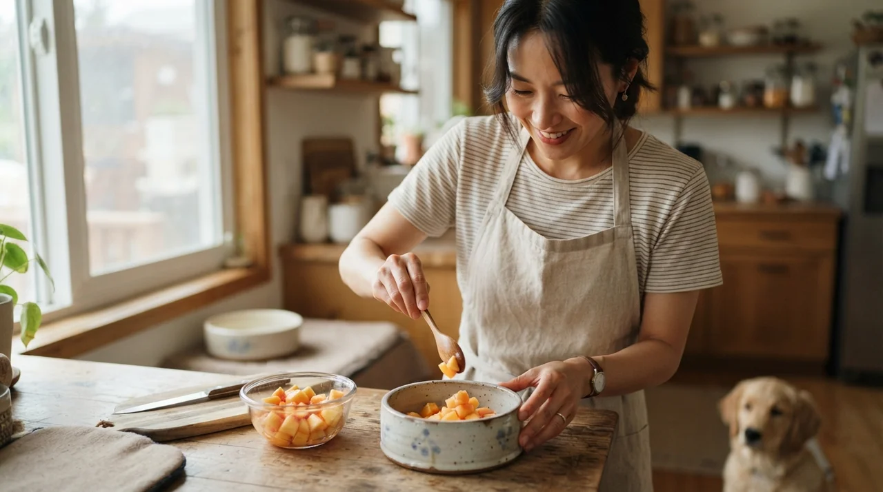 안전하게 복숭아를 먹이는 4단계 방법