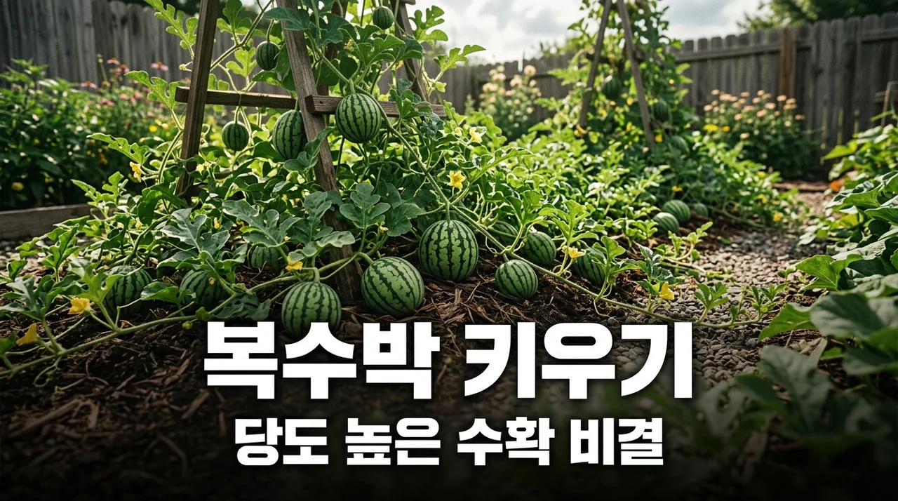 복수박 키우기 수확시기와 당도 높이는 재배 꿀팁