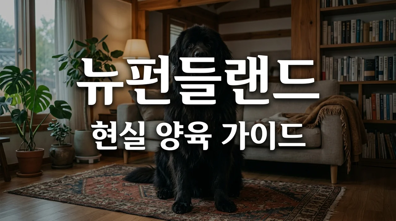 뉴펀들랜드 강아지 성격 크기 수명 키우기 전 꼭 알아야 할 현실 조언